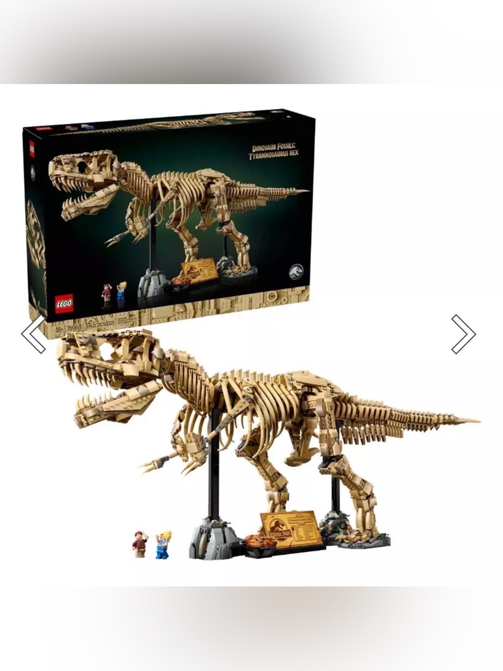 Lego Tan T. rex Fossil Skeleton Display Set